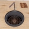 Alfi Brand Black Matte Round 18" x 18" Undermount / Drop In Fireclay Prep Sink ABF1818R-BM - alternate 3
